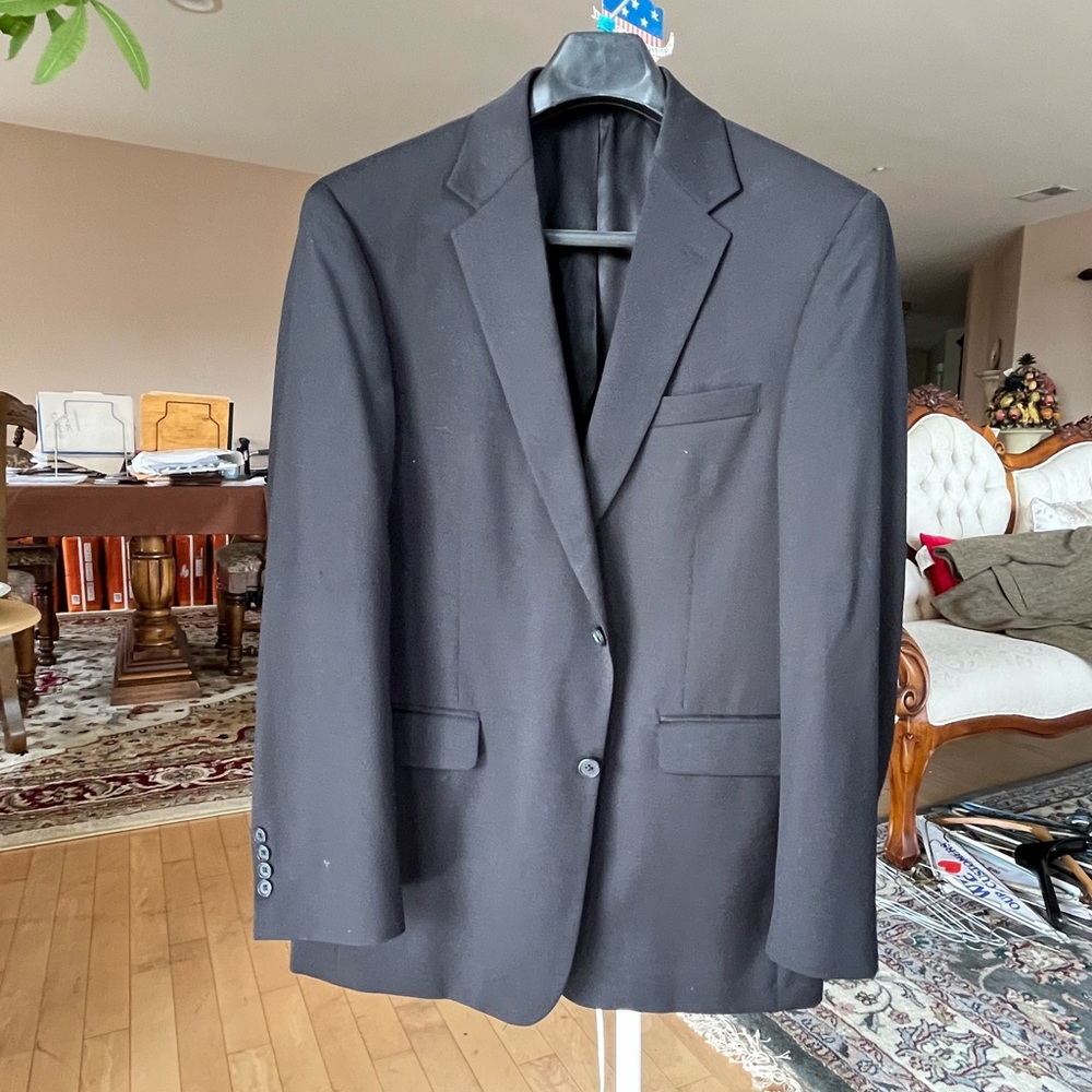 Stafford Performance Black Suit Jacket